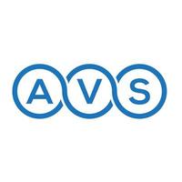 AV brief logo ontwerp op witte achtergrond. avs creatieve initialen brief logo concept. avs brief ontwerp. vector
