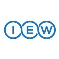 iew brief logo ontwerp op witte achtergrond. iew creatieve initialen brief logo concept. iew brief ontwerp. vector