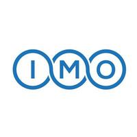 imo brief logo ontwerp op witte achtergrond. imo creatieve initialen brief logo concept. imo brief ontwerp. vector