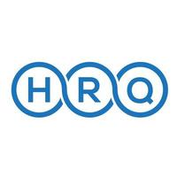 HRQ brief logo ontwerp op witte achtergrond. hrq creatieve initialen brief logo concept. hrq brief ontwerp. vector