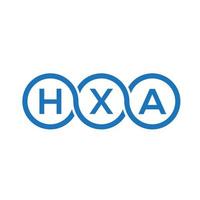 hxa brief logo ontwerp op witte achtergrond. hxa creatieve initialen brief logo concept. hxa brief ontwerp. vector