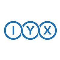 iyx brief logo ontwerp op witte achtergrond. iyx creatieve initialen brief logo concept. iyx brief ontwerp. vector