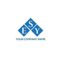 esy brief logo ontwerp op witte achtergrond. esy creatieve initialen brief logo concept. esy brief ontwerp. vector