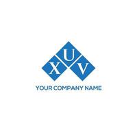 xuv brief logo ontwerp op witte achtergrond. xuv creatieve initialen brief logo concept. xuv-briefontwerp. vector