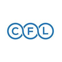 cfl brief logo ontwerp op witte achtergrond. cfl creatieve initialen brief logo concept. cfl-briefontwerp. vector