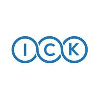 ick brief logo ontwerp op witte achtergrond. ick creatieve initialen brief logo concept. ick brief ontwerp. vector