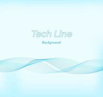 blauwe curve van techline-achtergrond vector