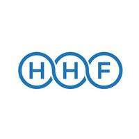 hhf brief logo ontwerp op witte achtergrond. hhf creatieve initialen brief logo concept. hhf brief ontwerp. vector