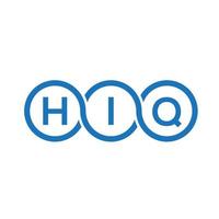 hiq brief logo ontwerp op witte achtergrond. hiq creatieve initialen brief logo concept. hiq brief ontwerp. vector