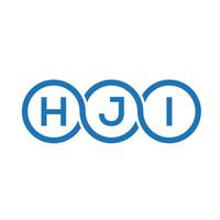 hji brief logo ontwerp op witte achtergrond. hji creatieve initialen brief logo concept. hji-briefontwerp. vector