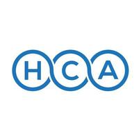 hca creatieve initialen brief logo concept. hca brief design.hca brief logo ontwerp op witte achtergrond. hca creatieve initialen brief logo concept. hca-briefontwerp. vector