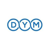 dym brief logo ontwerp op zwarte background.dym creatieve initialen brief logo concept.dym vector brief ontwerp.