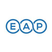 eap brief logo ontwerp op zwarte background.eap creatieve initialen brief logo concept.eap vector brief ontwerp.