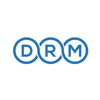 drm brief logo ontwerp op zwarte background.drm creatieve initialen brief logo concept.drm vector brief ontwerp.