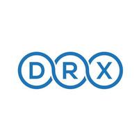 drx brief logo ontwerp op zwarte background.drx creatieve initialen brief logo concept.drx vector brief ontwerp.