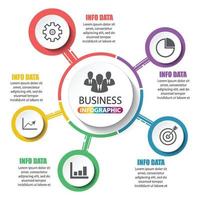 abstracte infographics opties sjabloon. vectorillustratie. kan worden gebruikt voor workflowlay-out, diagram vector