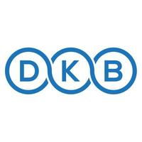 dkb brief logo ontwerp op zwarte background.dkb creatieve initialen brief logo concept.dkb vector brief ontwerp.