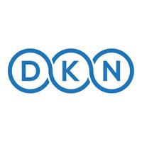 dkn brief logo ontwerp op zwarte background.dkn creatieve initialen brief logo concept.dkn vector brief ontwerp.