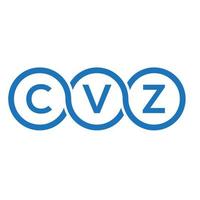 cvz brief logo ontwerp op zwarte background.cvz creatieve initialen brief logo concept.cvz vector brief ontwerp.