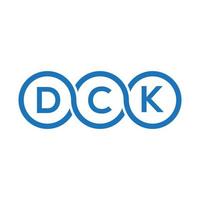 dck brief logo ontwerp op zwarte background.dck creatieve initialen brief logo concept.dck vector brief ontwerp.