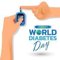 wereld diabetes dag. vector