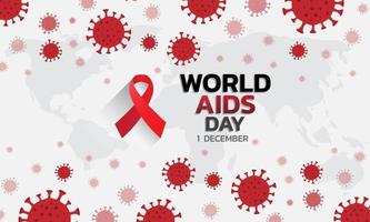 wereld aids dag banner achtergrond afbeelding. vector