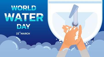 wereld Water Dag vector