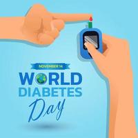 wereld diabetes dag. vector