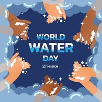 wereld Water Dag vector