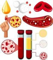 set van apparatuur die nodig is voor wetenschappelijk experiment vector