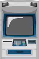 ATM-machine geïsoleerd op witte achtergrond vector