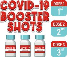 boostershort covid 19 vaccin logo vector