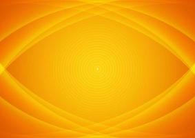 gele curve op oranje achtergrond vector