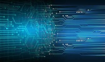 cyber circuit toekomstige technologie concept achtergrond vector