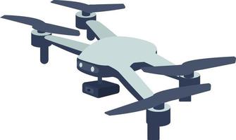 camera drone semi-egale kleur vector-object vector