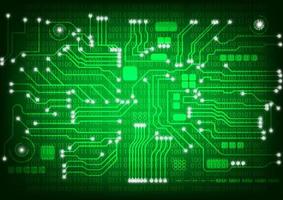 technologie lijn circuit moederbord computer met binaire cijfers systeem achtergrond vectorillustratie vector