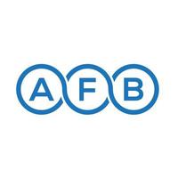 afb brief logo ontwerp op witte achtergrond. afb creatieve initialen brief logo concept. afb brief ontwerp. vector