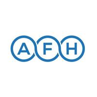 afh brief logo ontwerp op witte achtergrond. afh creatieve initialen brief logo concept. afh brief ontwerp. vector