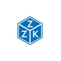 ZZ brief logo ontwerp op witte achtergrond. zzk creatieve initialen brief logo concept. zzk brief ontwerp. vector