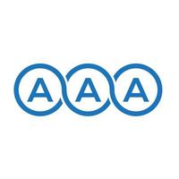 aaa brief logo ontwerp op witte achtergrond. aaa creatieve initialen brief logo concept. aaa brief ontwerp. vector