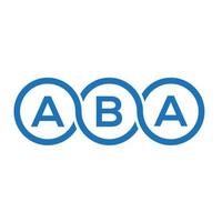 aba brief logo ontwerp op witte achtergrond. aba creatieve initialen brief logo concept. aba brief ontwerp. vector