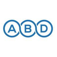 AB brief logo ontwerp op witte achtergrond. abd creatieve initialen brief logo concept. abd brief ontwerp. vector