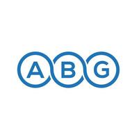 abg brief logo ontwerp op witte achtergrond. abg creatieve initialen brief logo concept. abg brief ontwerp. vector