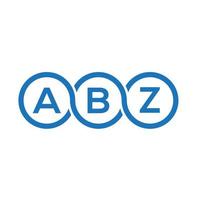 abz brief logo ontwerp op witte achtergrond. abz creatieve initialen brief logo concept. abz brief ontwerp. vector