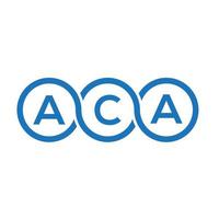 aca brief logo ontwerp op witte achtergrond. aca creatieve initialen brief logo concept. aca brief ontwerp. vector