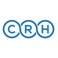 crh brief logo ontwerp op witte achtergrond. crh creatieve initialen brief logo concept. crh-briefontwerp. vector