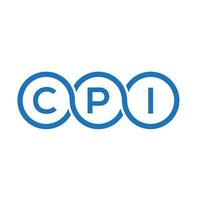 cpi brief logo ontwerp op witte achtergrond. cpi creatieve initialen brief logo concept. cpi-briefontwerp. vector