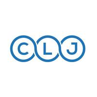 CL brief logo ontwerp op witte achtergrond. clj creatieve initialen brief logo concept. clj brief ontwerp. vector