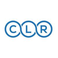 CLR brief logo ontwerp op witte achtergrond. clr creatieve initialen brief logo concept. clr brief ontwerp. vector