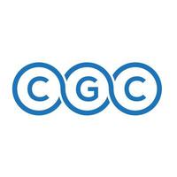 cgc brief logo ontwerp op witte achtergrond. cgc creatieve initialen brief logo concept. cgc-briefontwerp. vector